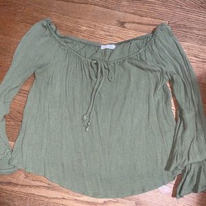 off the shoulder cropped top